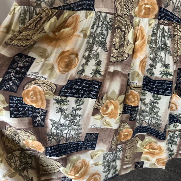 All that Jazz sleeveless brown floral Dress with pockets. Size 11/12 - Picture 3 of 7